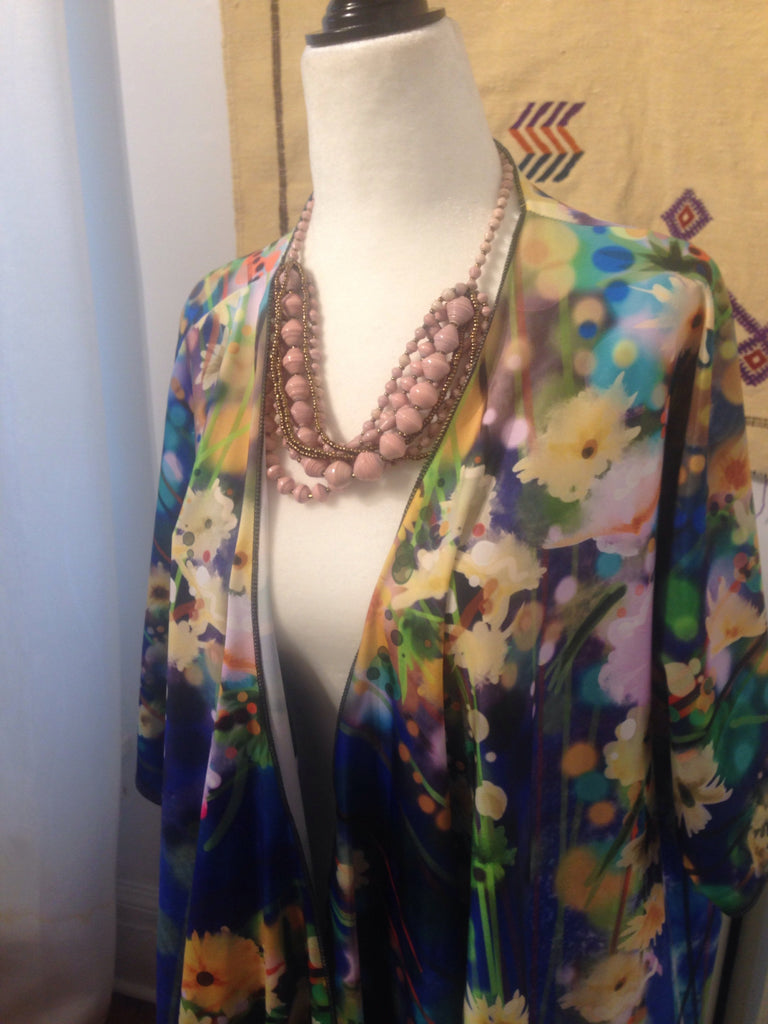 Flora Draped Kimono