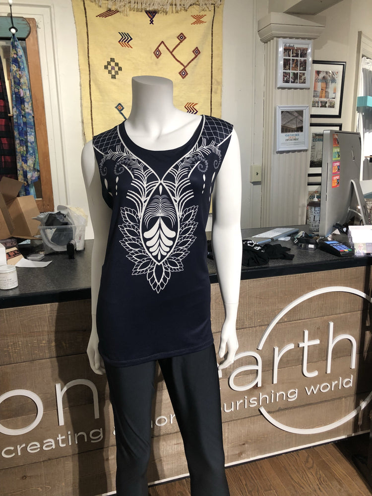 Peony Loose Fitting Long Tank