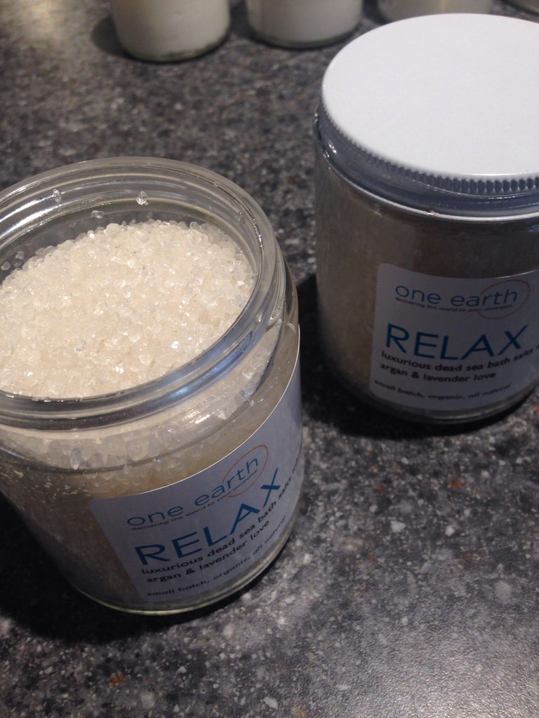 RELAX- Lavender & Argan Oil Bath Salts