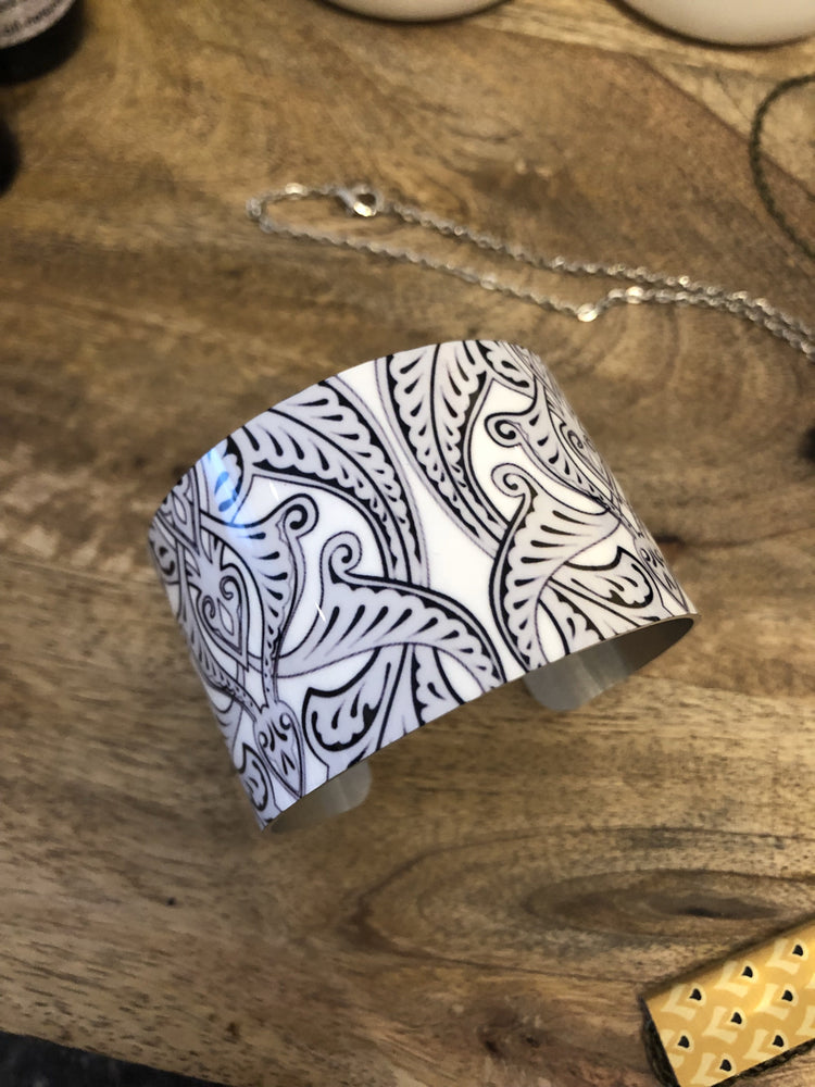Silver Lace Cuff Bracelet