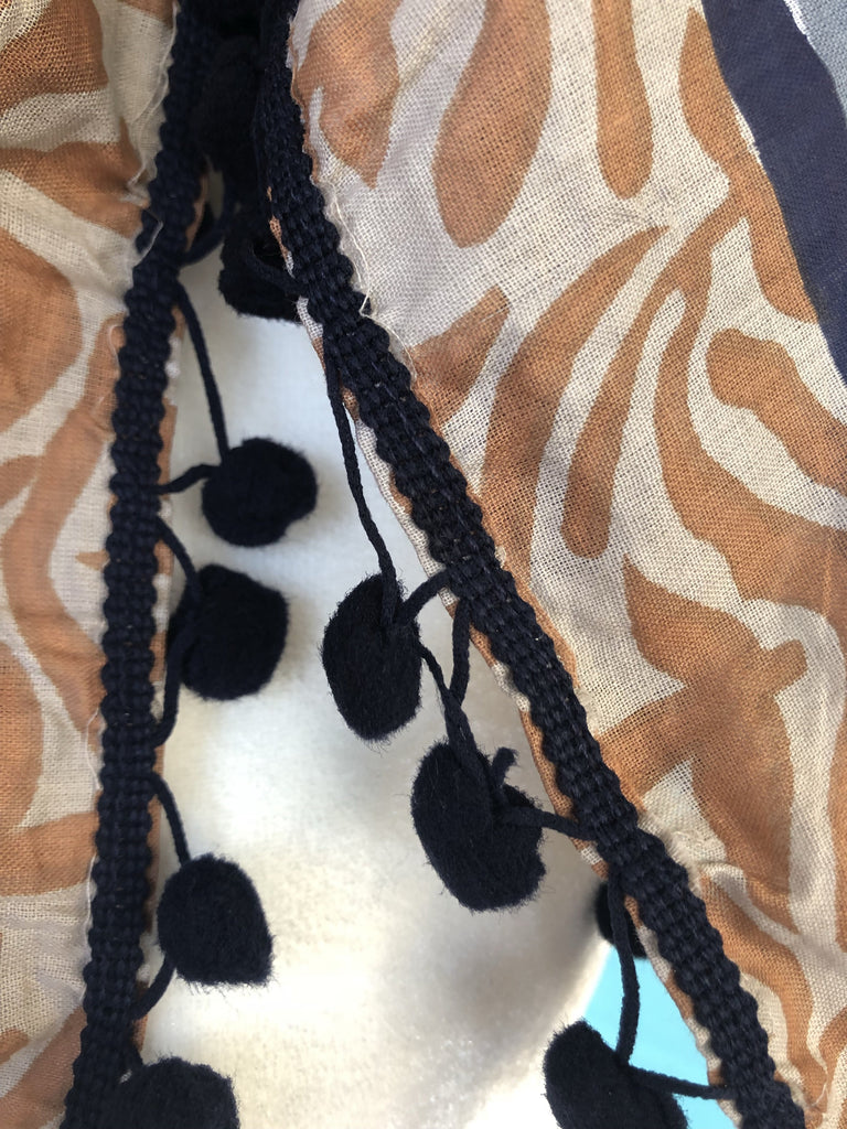 Pompom Blanket Scarf