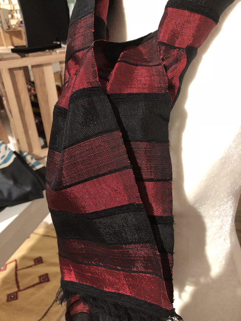 Rouge Moroccan Silk Scarf