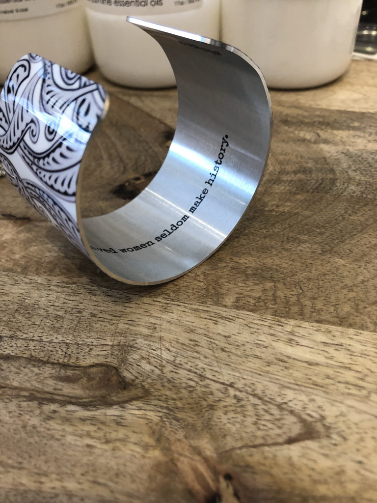 Silver Lace Cuff Bracelet