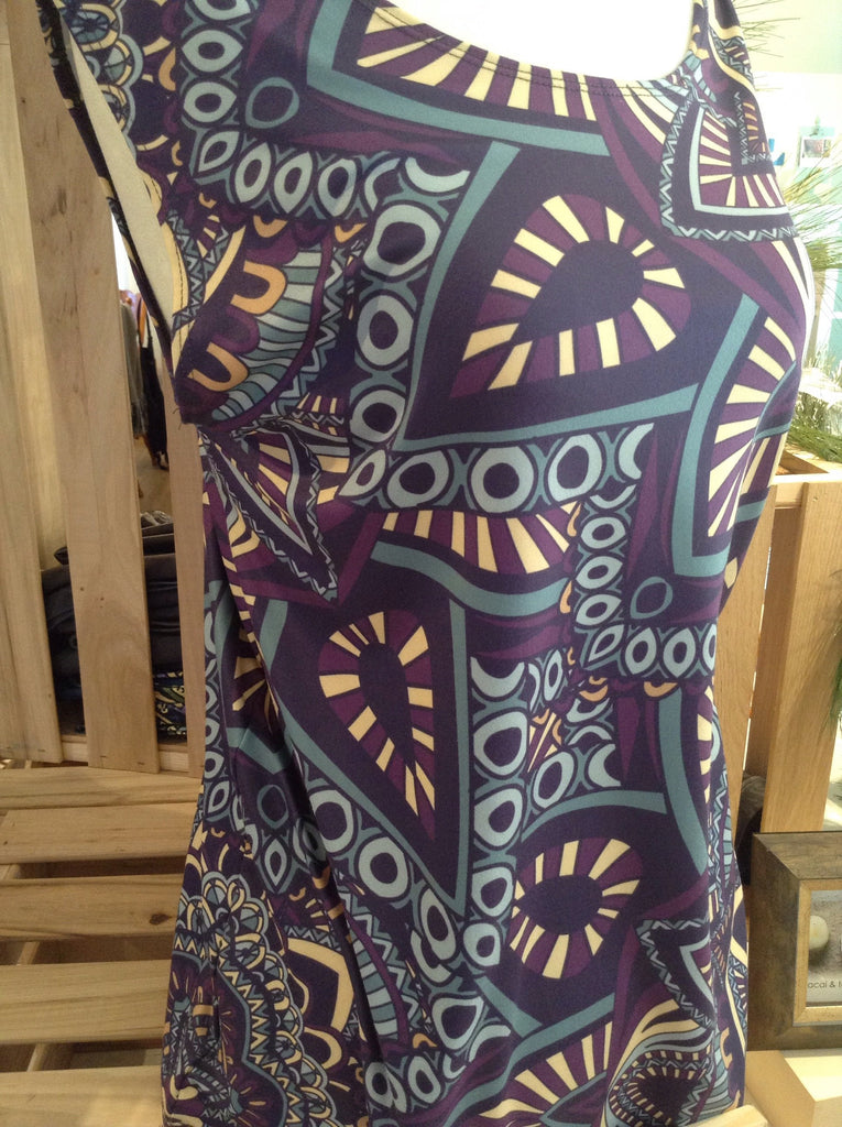 Turq Loose Fitting Long Tank