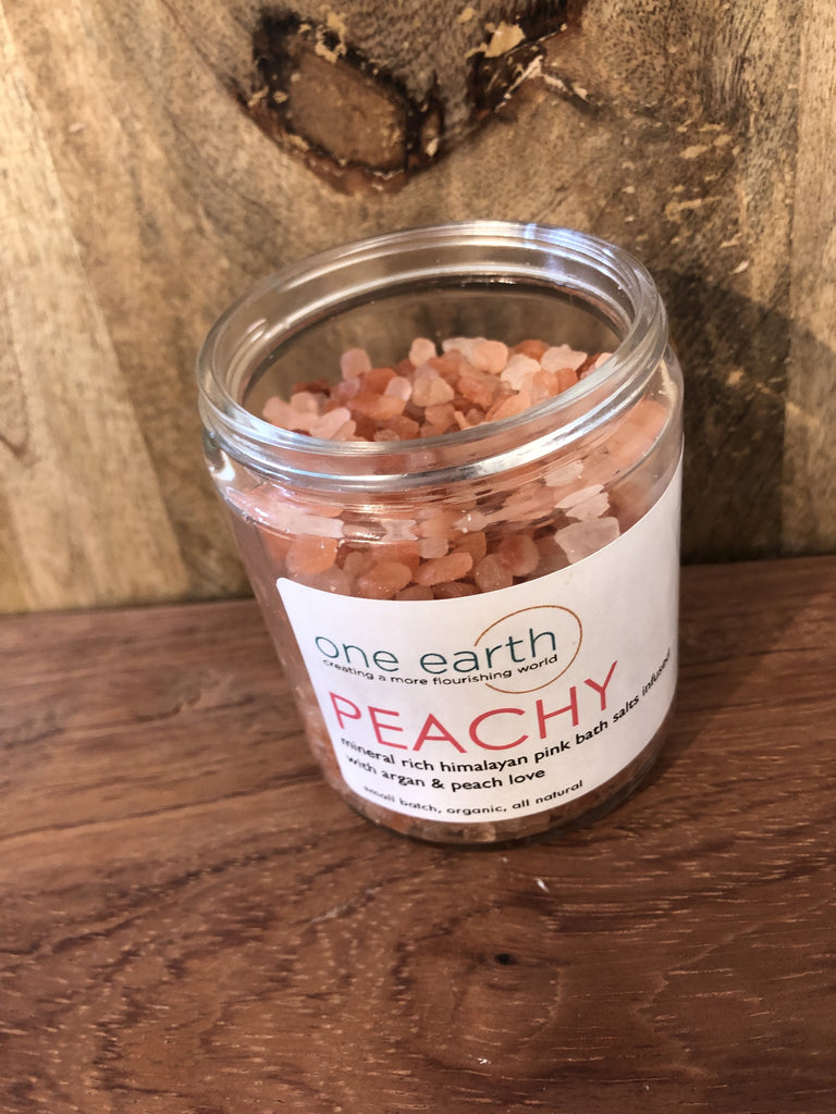 PEACHY- Peach & Argan Oil Bath Salts
