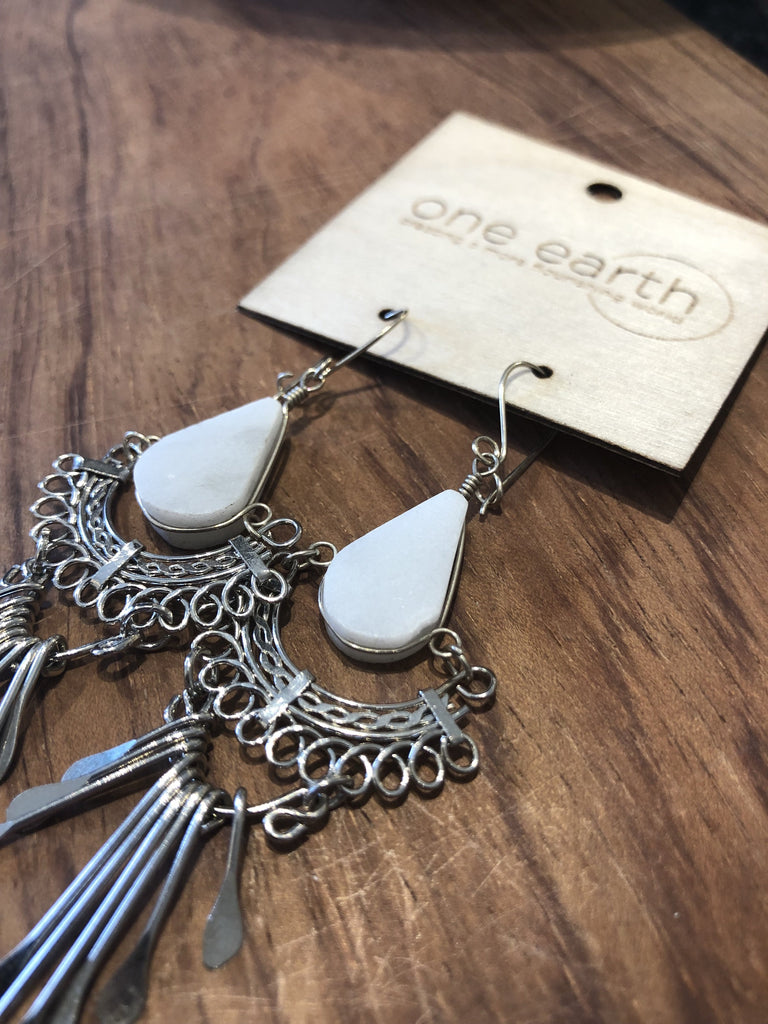 Bala Earrings (white)