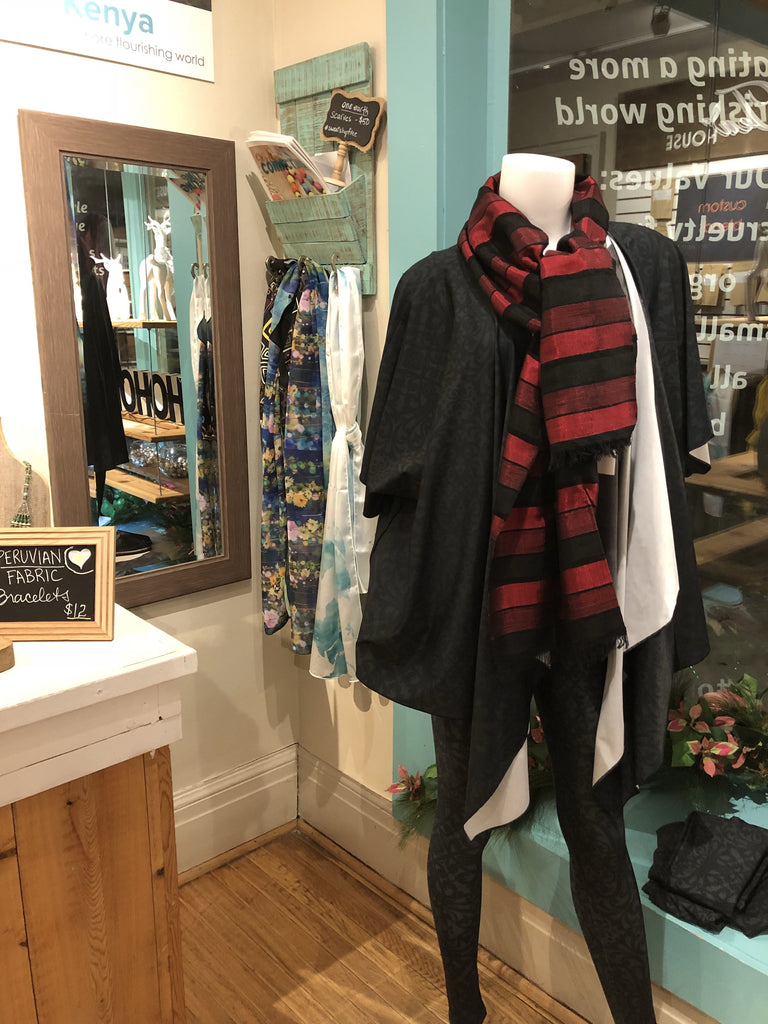 Rouge Moroccan Silk Scarf