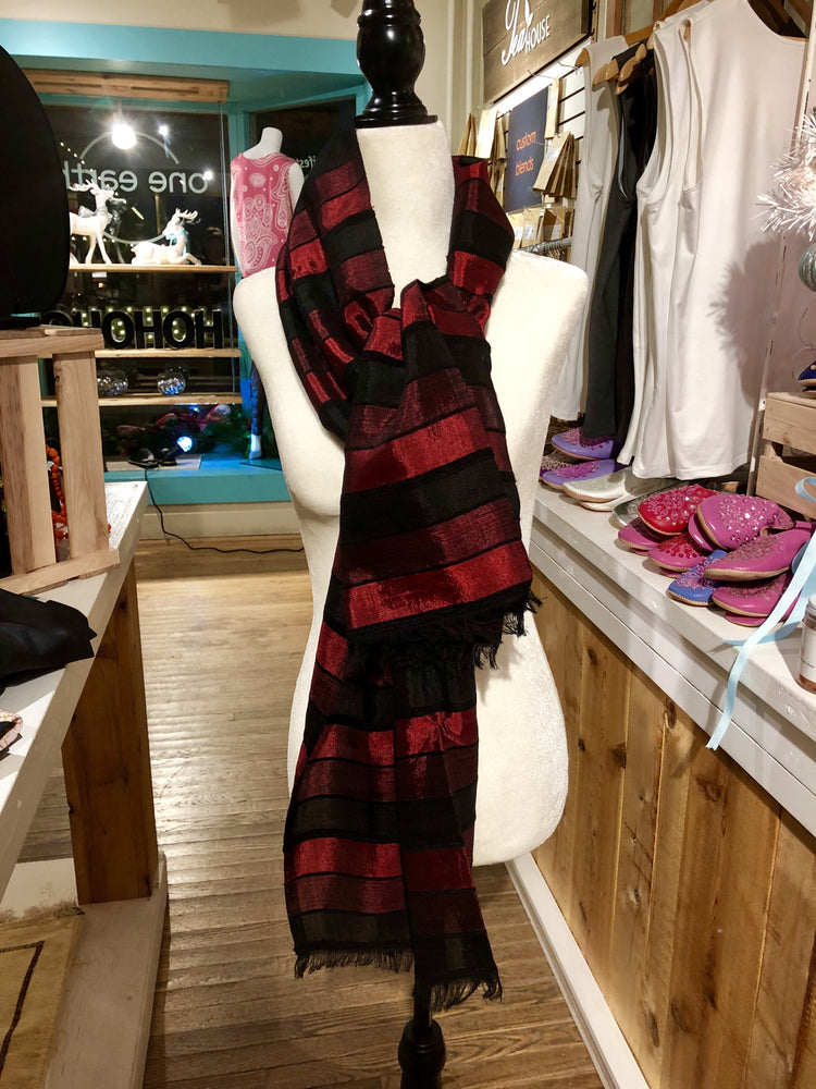 Rouge Moroccan Silk Scarf
