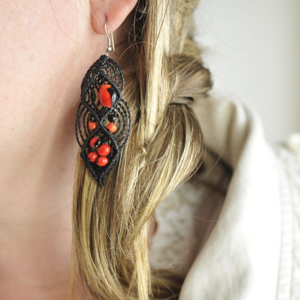 Jewellery & Fashion Accessories - Embroidered Earrings