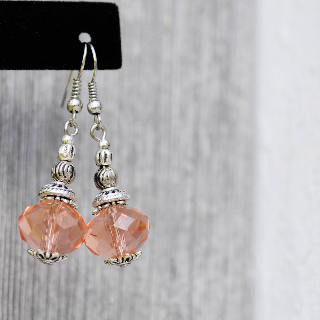 Jewellery & Fashion Accessories - Sparkle In Peach Earrings