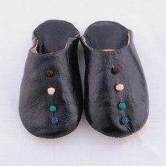Shoes, Slippers & Boots - Black Babouche Slippers (Kids)