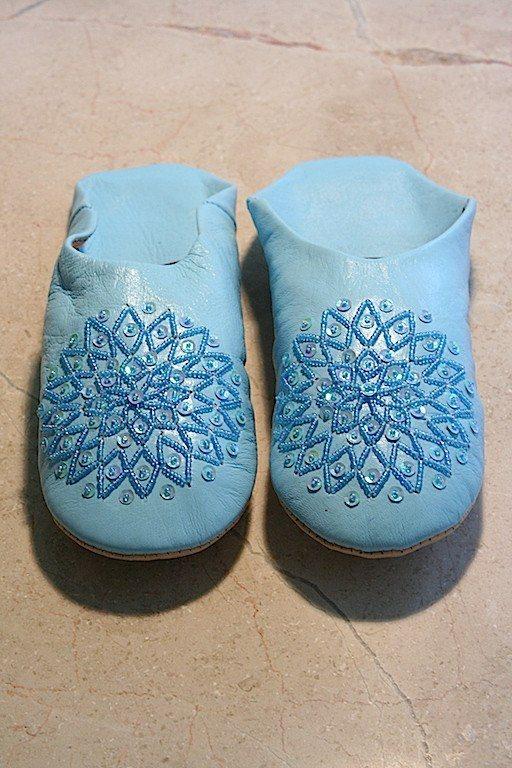 Shoes, Slippers & Boots - Blue Babouche Slippers (Adult)