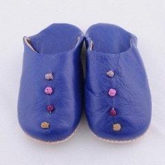 Shoes, Slippers & Boots - Blue Babouche Slippers (Kids)