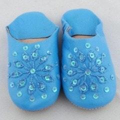 Shoes, Slippers & Boots - Blue Sparkle Slippers (Kids)
