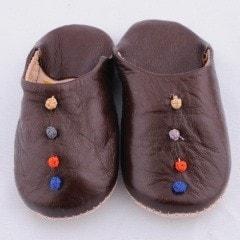 Shoes, Slippers & Boots - Brown Babouche Slippers (Kids)